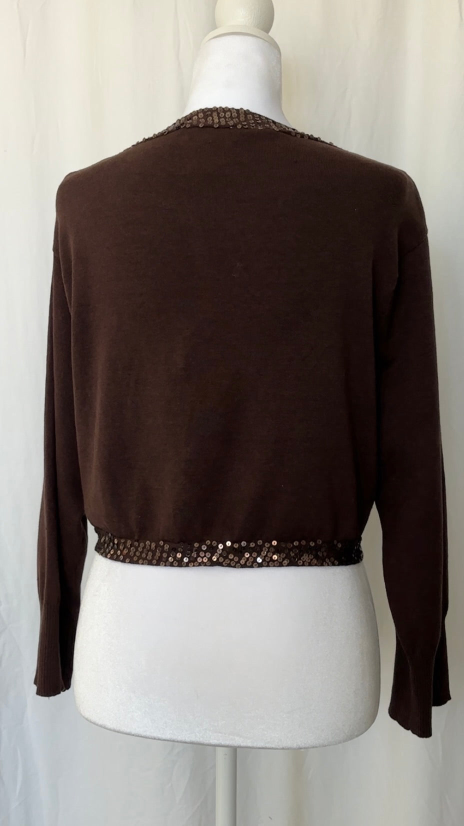 Uniform John Paul Richard Size XL Sequin Silk Wrap Outerwear