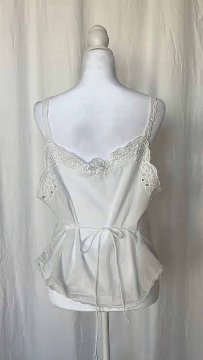 Emerson Lang Size XL Embroidered Sleeveless Top