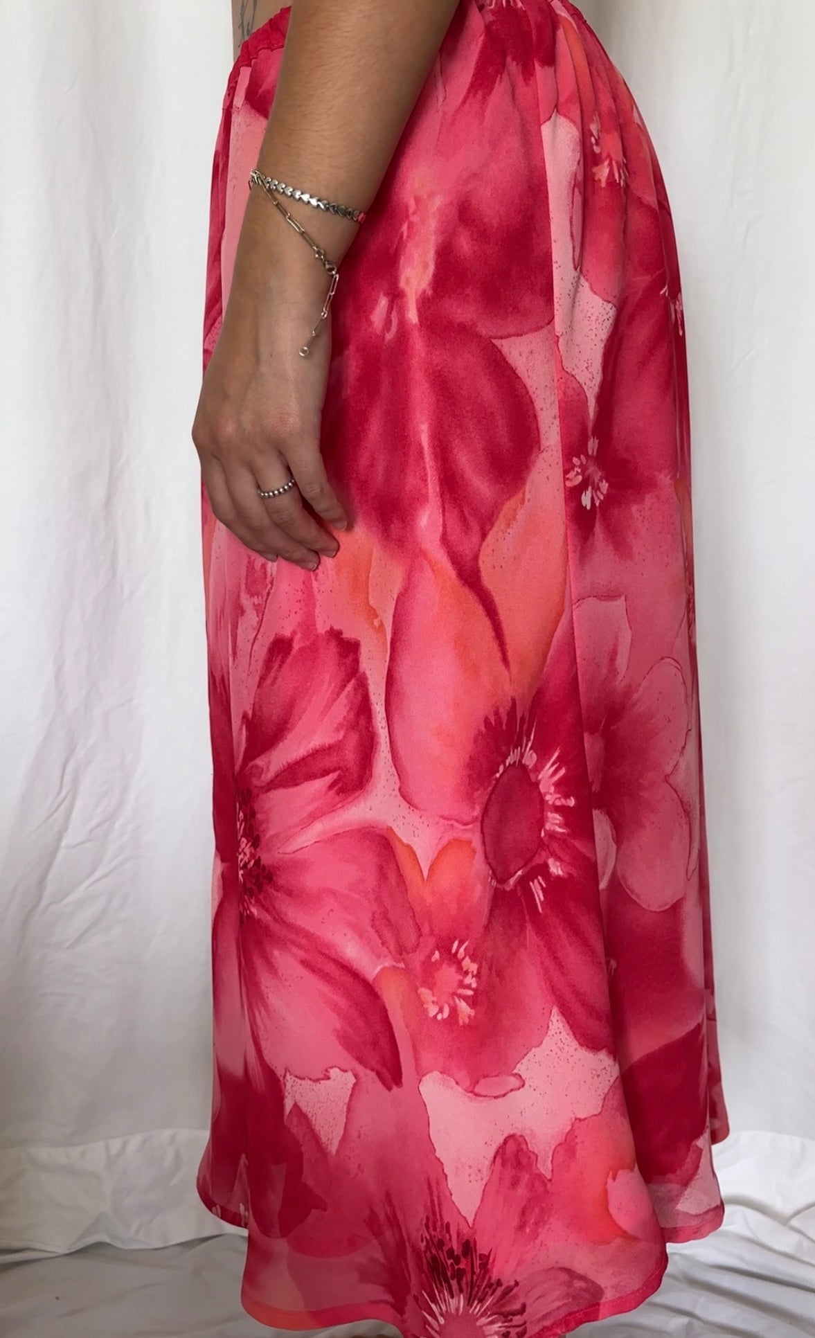 Worthington Size S Floral Midi Skirt
