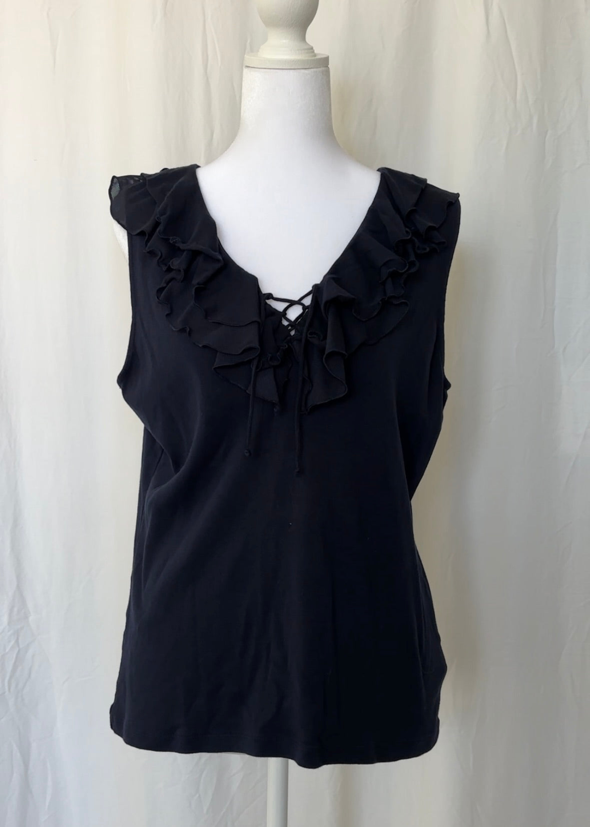 Champs Size L Ruffle Tank Top
