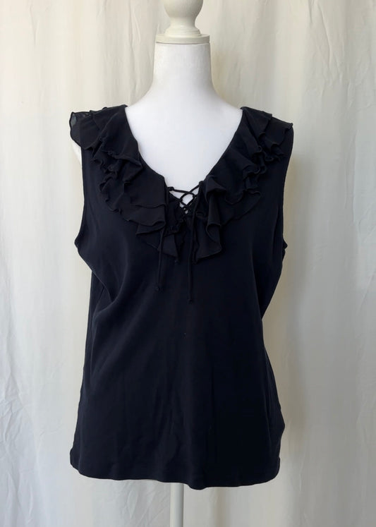 Champs Size L Ruffle Tank Top