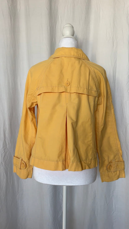 Loft Size XS Yellow Pea Coat Outerwear