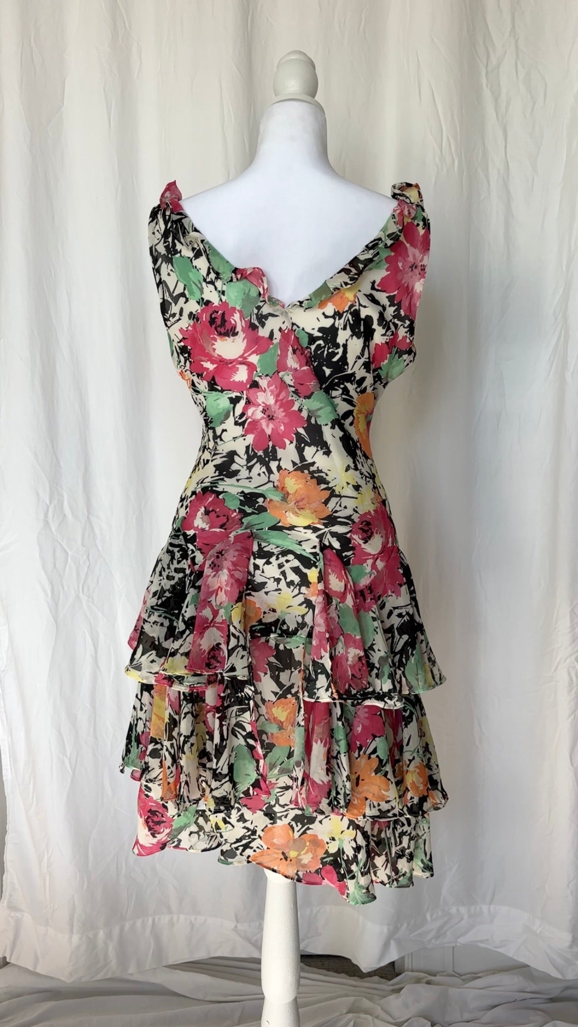 Lauren by Ralph Lauren Size S Ruffle Maxi Occasions Dress