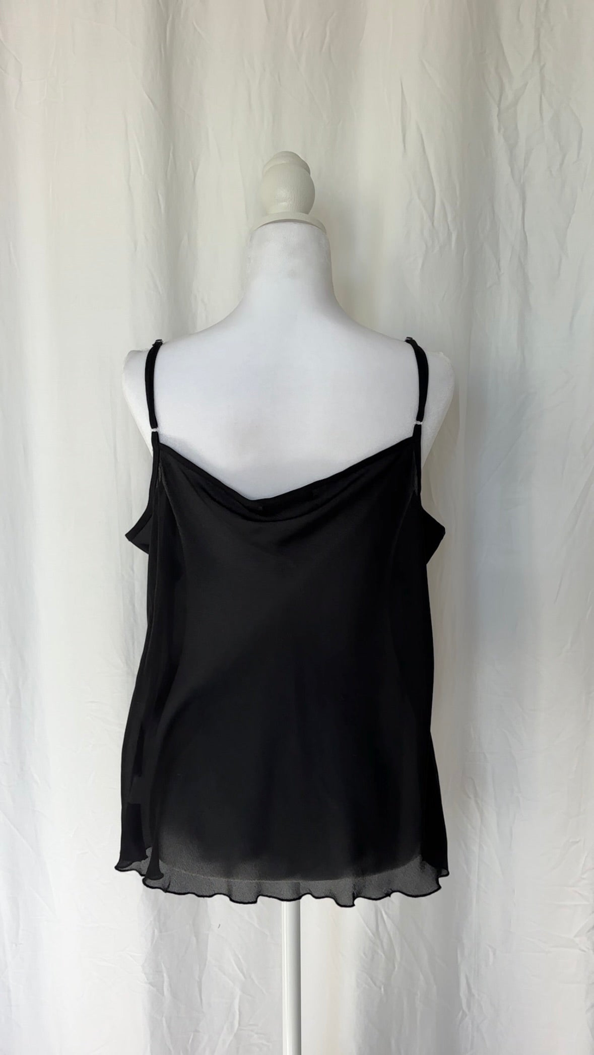 Notions Size XL Sheer Sleeveless Top