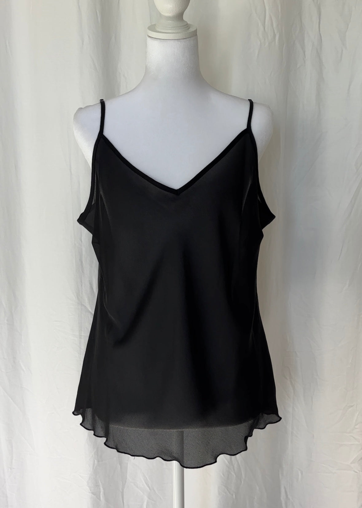 Notions Size XL Sheer Sleeveless Top