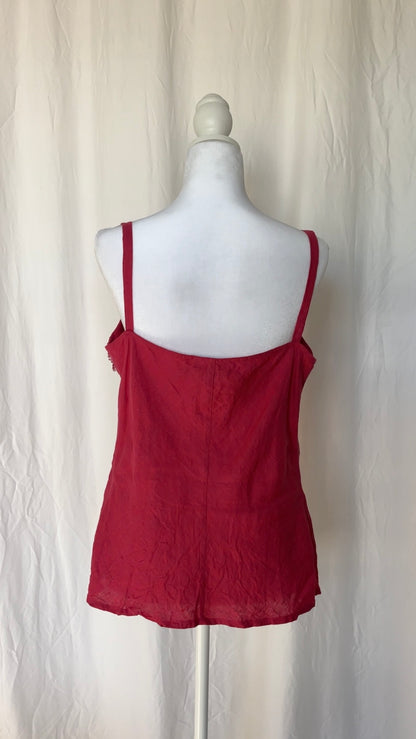 Luisa Spagnoli Size XXL Linen Beaded Sleeveless Top