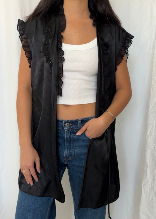 Cosmopolitan Size L Beaded Wrap Outerwear