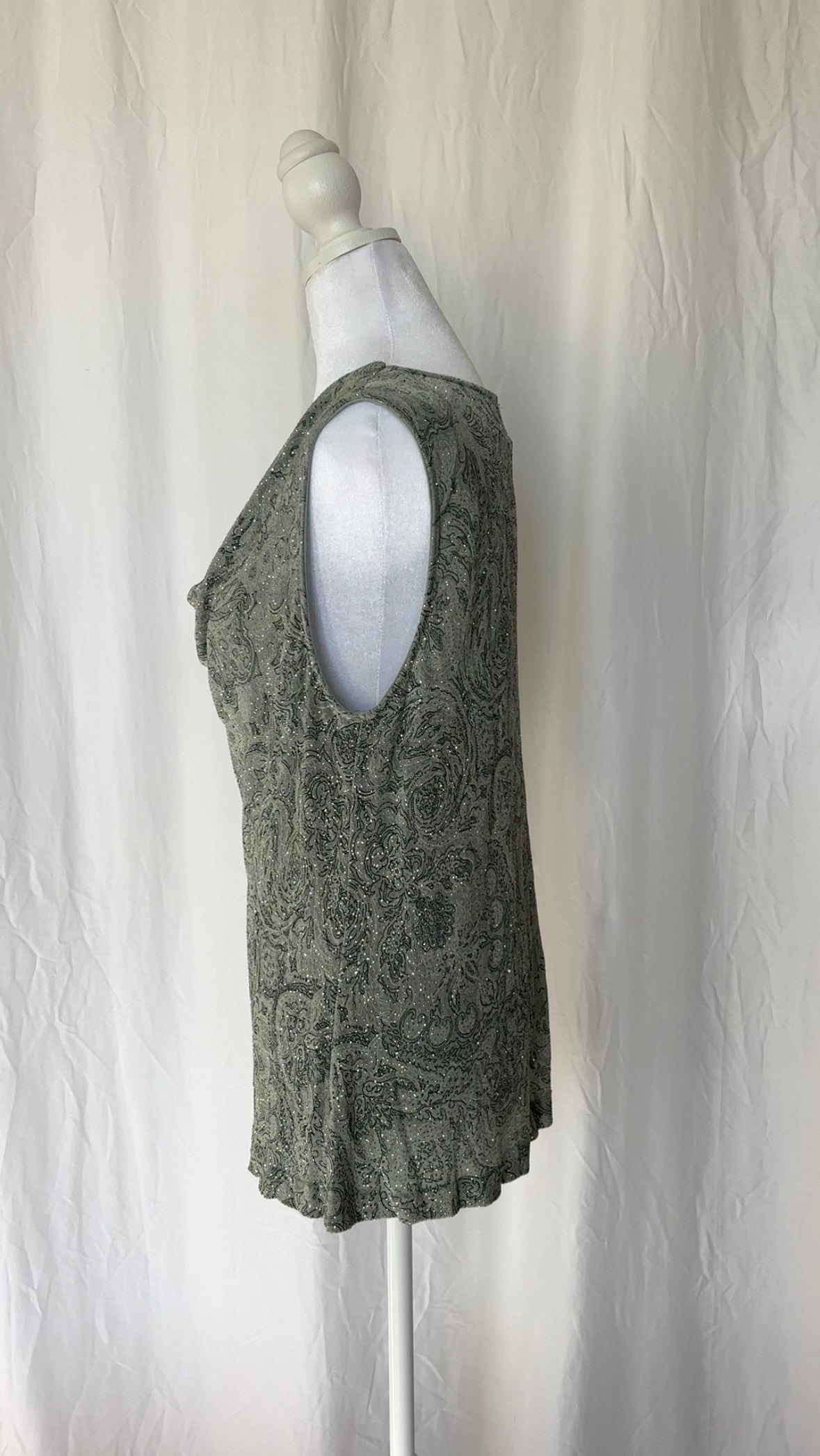 Alex Evenings Size XL Glittery Sleeveless Tank Top