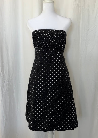 Urban Behavior Size L Polka Dot Strapless Mini Dress