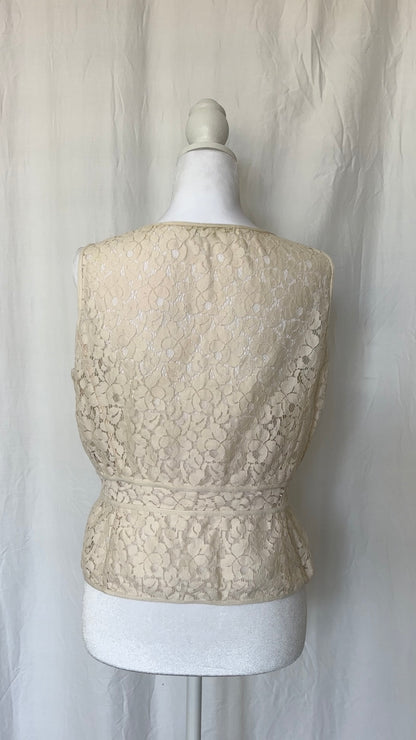Gianni Bini Size M Lace Sleeveless Vest Top