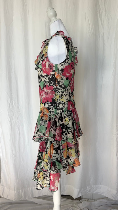 Lauren by Ralph Lauren Size S Ruffle Maxi Occasions Dress