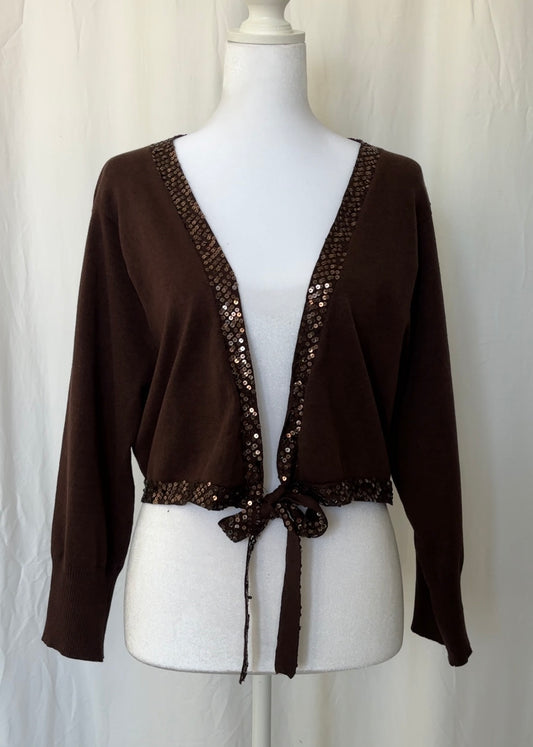 Uniform John Paul Richard Size XL Sequin Silk Wrap Outerwear