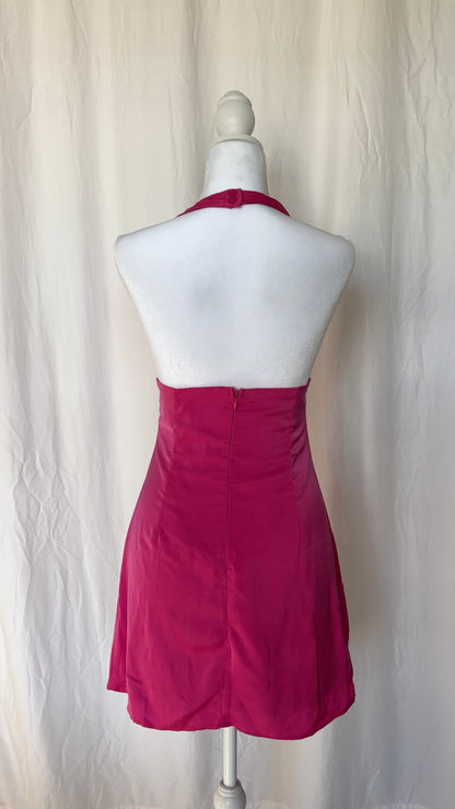 Luvalot Size S Halter Mini Occasions Dress