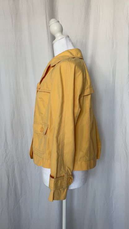 Loft Size XS Yellow Pea Coat Outerwear